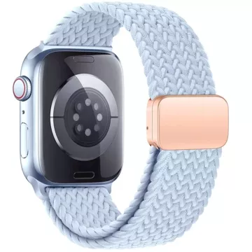 Nylon Strap for Apple Watch 7 / 8 / 9 / SE 4 / 5 / 6 / 7 / 8 / 9 / SE / ULTRA 1 / 2 (42 / 44 / 45 / 49 mm) NylonMag Baby Blue