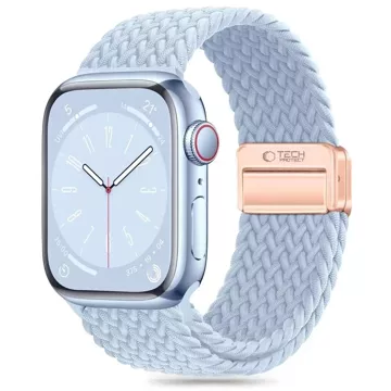 Nylon Strap for Apple Watch 7 / 8 / 9 / SE 4 / 5 / 6 / 7 / 8 / 9 / SE / ULTRA 1 / 2 (42 / 44 / 45 / 49 mm) NylonMag Baby Blue