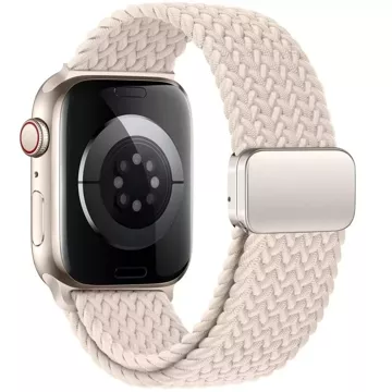 Nylon strap for Apple Watch 4 / 5 / 6 / 7 / 8 / 9 / SE / ULTRA 1 / 2 (42 / 44 / 45 / 49 mm) NylonMag Starlight