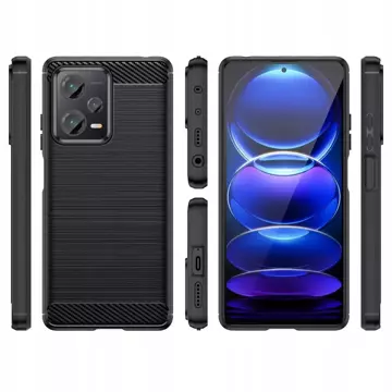 Ochronne TPU Carbon Case for Xiaomi Redmi Note 12 5G / Poco X5 5G Black