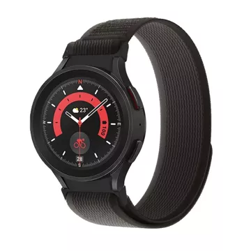 Opaska Nylon do Samsung Galaxy Watch 4 / 5 / 5 pro / 6 Black/Orange