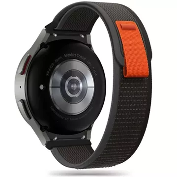 Opaska Nylon do Samsung Galaxy Watch 4 / 5 / 5 pro / 6 Black/Orange