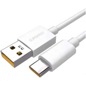 Oppo DL136 Supervooc Super Fast USB to USB-C Type C Cable 65W 1m Cable White