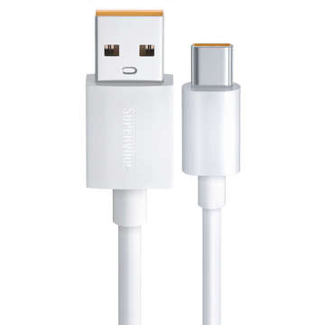 Oppo DL136 Supervooc Super Fast USB to USB-C Type C Cable 65W 1m Cable White