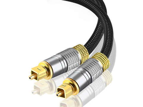 Optical digital cable Alogy 6.0mm Audio TV PC cable 1.8m