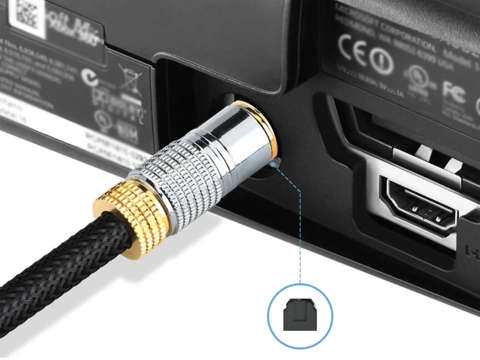 Optical digital cable Alogy 6.0mm Audio TV PC cable 1.8m