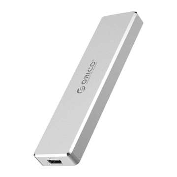 Orico M.2 SDD Enclosure, M-Key, USB-C 3.1 Gen.2, 10Gbps (Silver)