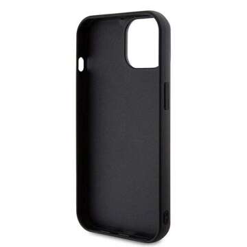 Original KARL LAGERFELD Hardcase KLHCP15M3DMBKCK Case for iPhone 15 PLUS (3D Logo Glitter / black)