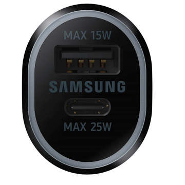 Original Samsung EP-L4020NBEGEU USB TYPE-C 15W/ 25W Black Car Charger