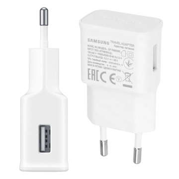 Original Wall charger Samsung EP-TA50EWE 7.75W USB-C cable EP-DW700CWE 1.5m white