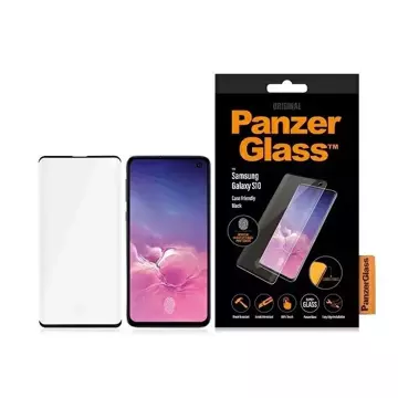 PanzerGlass Curved Super for Samsung S10 G973 Case Friendly Finger Print black/black