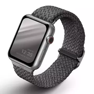 Pasek UNIQ Aspen do Apple Watch 40/38/41mm Series 4/5/6/7/8/SE/SE2 Braided szary/granite grey