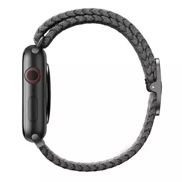 Pasek UNIQ Aspen do Apple Watch 40/38/41mm Series 4/5/6/7/8/SE/SE2 Braided szary/granite grey