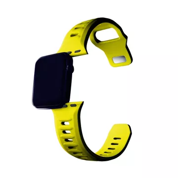 Pasek do smartwatcha 3mk Silicone Watch Strap do Apple Watch 42/44/45/49 mm Yellow