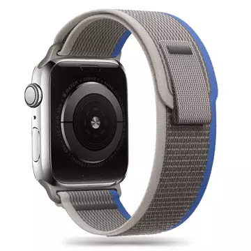 Pasek do smartwatcha Nylon Band do Apple Watch 4 / 5 / 6 / 7 / 8 / SE (38 / 40 / 41 MM) GREY/BLUE