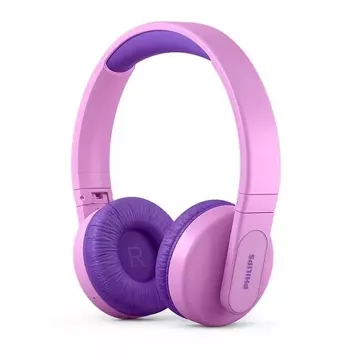 Philips wireless Bluetooth on-ear headphones for kids pink Tak4206pk