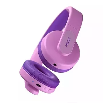 Philips wireless Bluetooth on-ear headphones for kids pink Tak4206pk