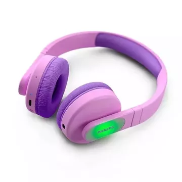 Philips wireless Bluetooth on-ear headphones for kids pink Tak4206pk