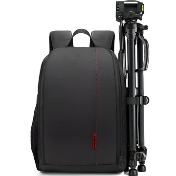 Photography backpack waterproof cover for camera, photographic equipment, laptop 15.6 large 44x30x19 Black and red