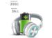 Picun B12 LED SD Bluetooth 5.0 wireless headphones white-gray