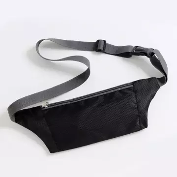 Pouch Running belt bum bag for phone case with headphone outlet black