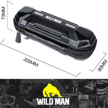 Pouch Wildman XT11 bicycle pannier bag for a bicycle instead of a 0.5L water bottle holder Black