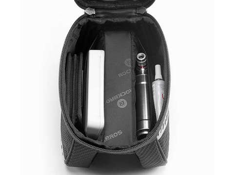 Pouch bag bicycle holder RockBros 033BK pannier for a bicycle on the frame Black