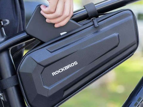 Pouch bag bicycle pannier frame bicycle holder RockBros B66 Black