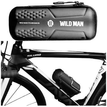 Pouch bag pouch for water bottle bicycle holder Wildman Bag E3 0.8l Black