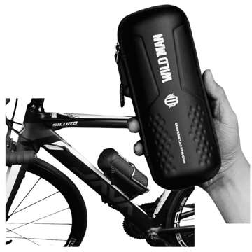 Pouch bag pouch for water bottle bicycle holder Wildman Bag E3 0.8l Black