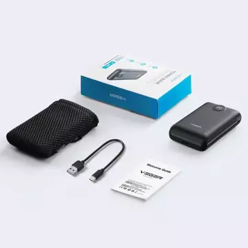 Powerbank External battery (POWER BANK) VEGER S20 - 20,000mAh LCD Quick Charge PD 22.5W black (W2053)