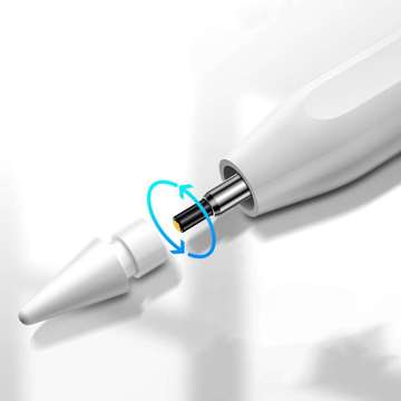 Precision stylus magnetic inductive Active Stylus Pen "2" for Apple iPad White