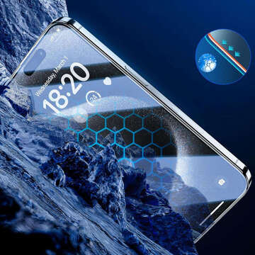 Privacy glass for iPhone 15 Pro Max - 3mk HardGlass Max Privacy™ Anti-spyware tempered