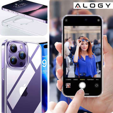 Protective case Alogy Hybrid Case Super Clear for Apple iPhone 14 Pro Transparent