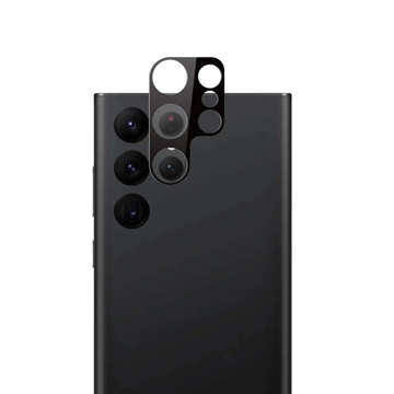 Protective glass cover overlay camera / lens for Samsung Galaxy S23 Ultra black