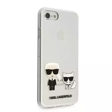 Protective phone case Karl Lagerfeld KLHCI8CKTR for Apple iPhone 7/8/ SE 2020/2022 hardcase Transparent Karl