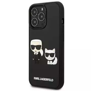 Protective phone case Karl Lagerfeld KLHCP13L3DRKCK for Apple iPhone 13 Pro / 13 6.1" black/black hardcase Karl