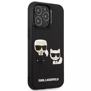 Protective phone case Karl Lagerfeld KLHCP13L3DRKCK for Apple iPhone 13 Pro / 13 6.1" black/black hardcase Karl