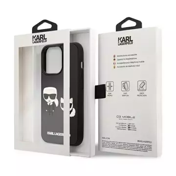 Protective phone case Karl Lagerfeld KLHCP13L3DRKCK for Apple iPhone 13 Pro / 13 6.1" black/black hardcase Karl