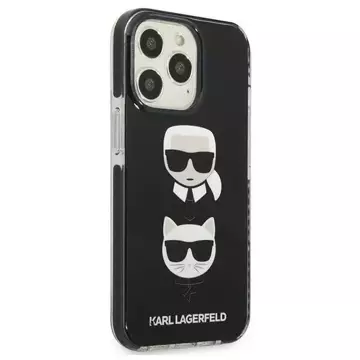 Protective phone case Karl Lagerfeld KLHCP13LTPE2TK for Apple iPhone 13 Pro / 13 6.1" hardcase black/black Karl