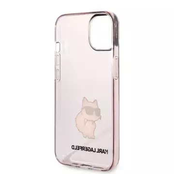 Protective phone case Karl Lagerfeld KLHCP14MHNCHTCP for Apple iPhone 14 Plus 6.7" pink/pink hardcase Ikonik Choupette