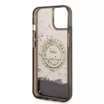 Protective phone case Karl Lagerfeld KLHCP14SLCRSGRK for Apple iPhone 14 6.1" black/black hardcase Liquid Glitter RSG