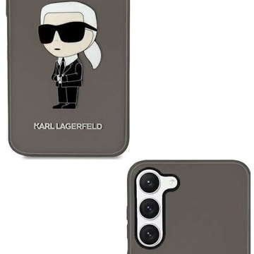 Protective phone case Karl Lagerfeld KLHCS23SHNIKTCK for Samsung Galaxy S23 S911 black/black hardcase Ikonik Karl Lagerfeld