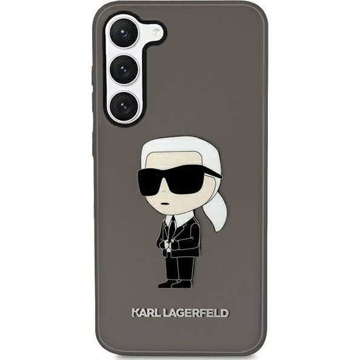 Protective phone case Karl Lagerfeld KLHCS23SHNIKTCK for Samsung Galaxy S23 S911 black/black hardcase Ikonik Karl Lagerfeld