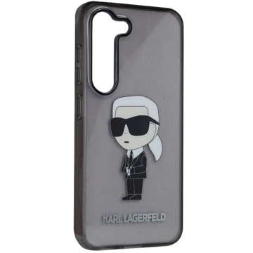 Protective phone case Karl Lagerfeld KLHCS23SHNIKTCK for Samsung Galaxy S23 S911 black/black hardcase Ikonik Karl Lagerfeld