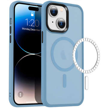 Protective phone case MagMat Case for MagSafe for Apple iPhone 14 Matte Sierra Blue Glass