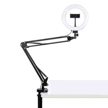 Puluz Ring lamp / desk tripod for LED clip 20 cm vlog / stream for phone PKT3089B