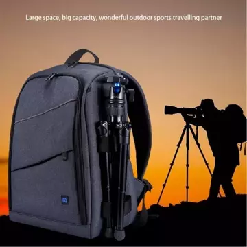 Puluz Waterproof photo backpack (gray) PU5011H