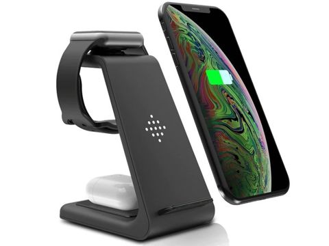 Qi Alogy 3-in-1 induction charger for Apple iPhone Watch AirPods