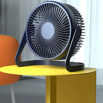 Quiet Alogy Desk Fan Portable USB Wired Desktop Fan Navy blue